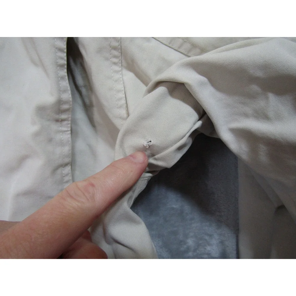 Urban Pipeline Barn Jacket Mens XL Beige Good Canvas Corduroy‎ Plaid Lined Coat